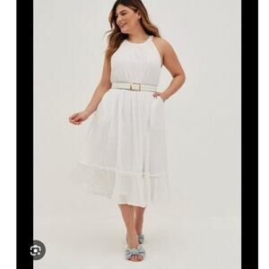 NWT Torrid Eyelet Midi Dress 3X Plus Size